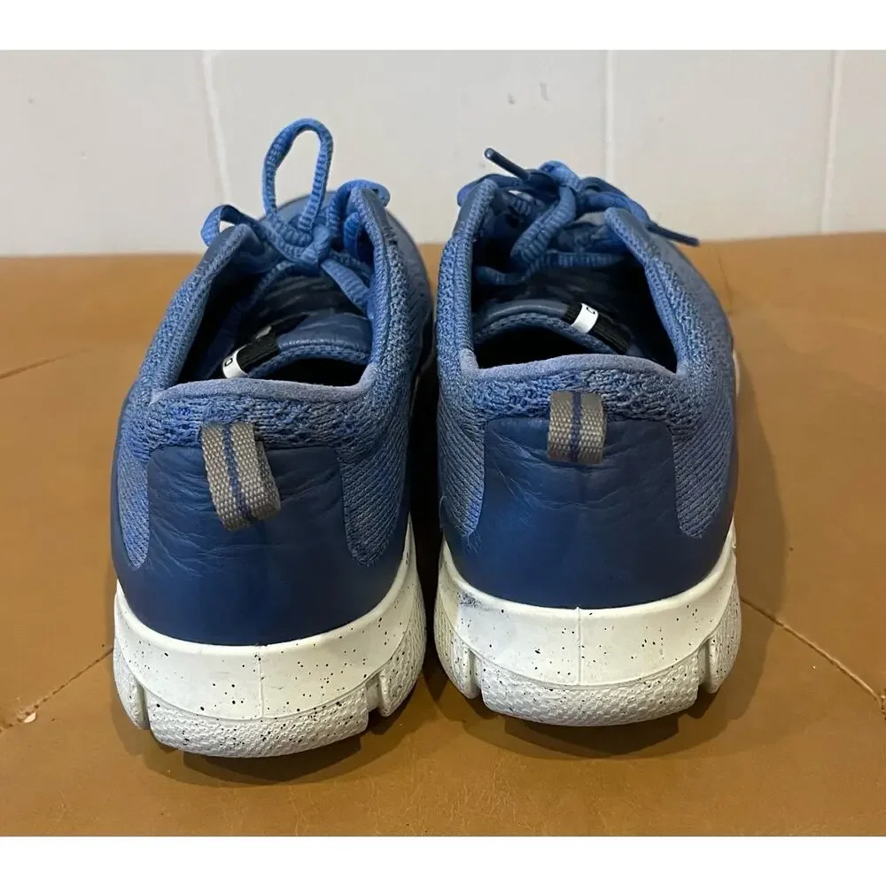 Ecco Womens Danish Design Blue‎ Flyknit Comfort Sneakers Size 40 US 9